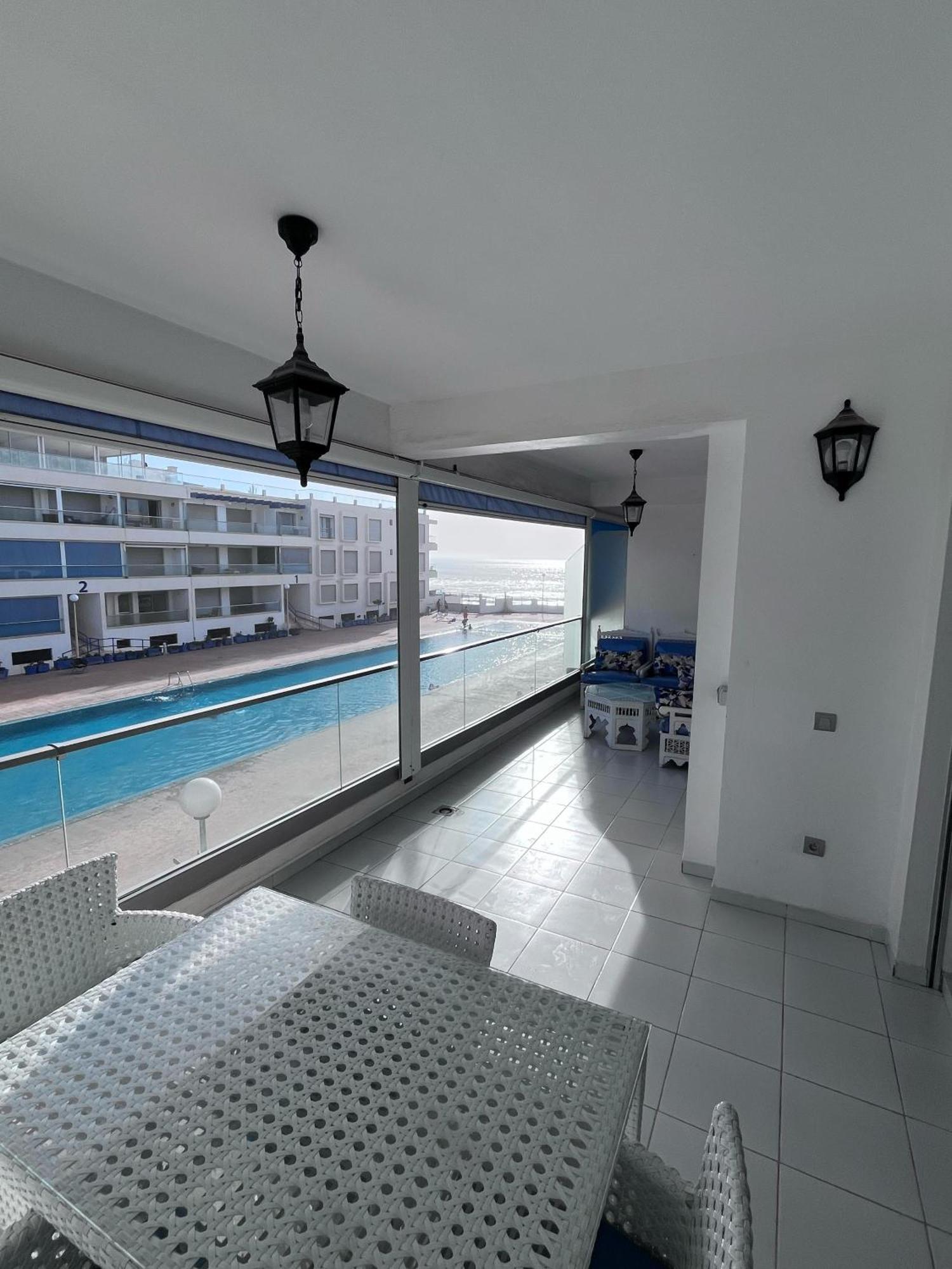 Apartment Sea View With Pool Aourir Exterior foto