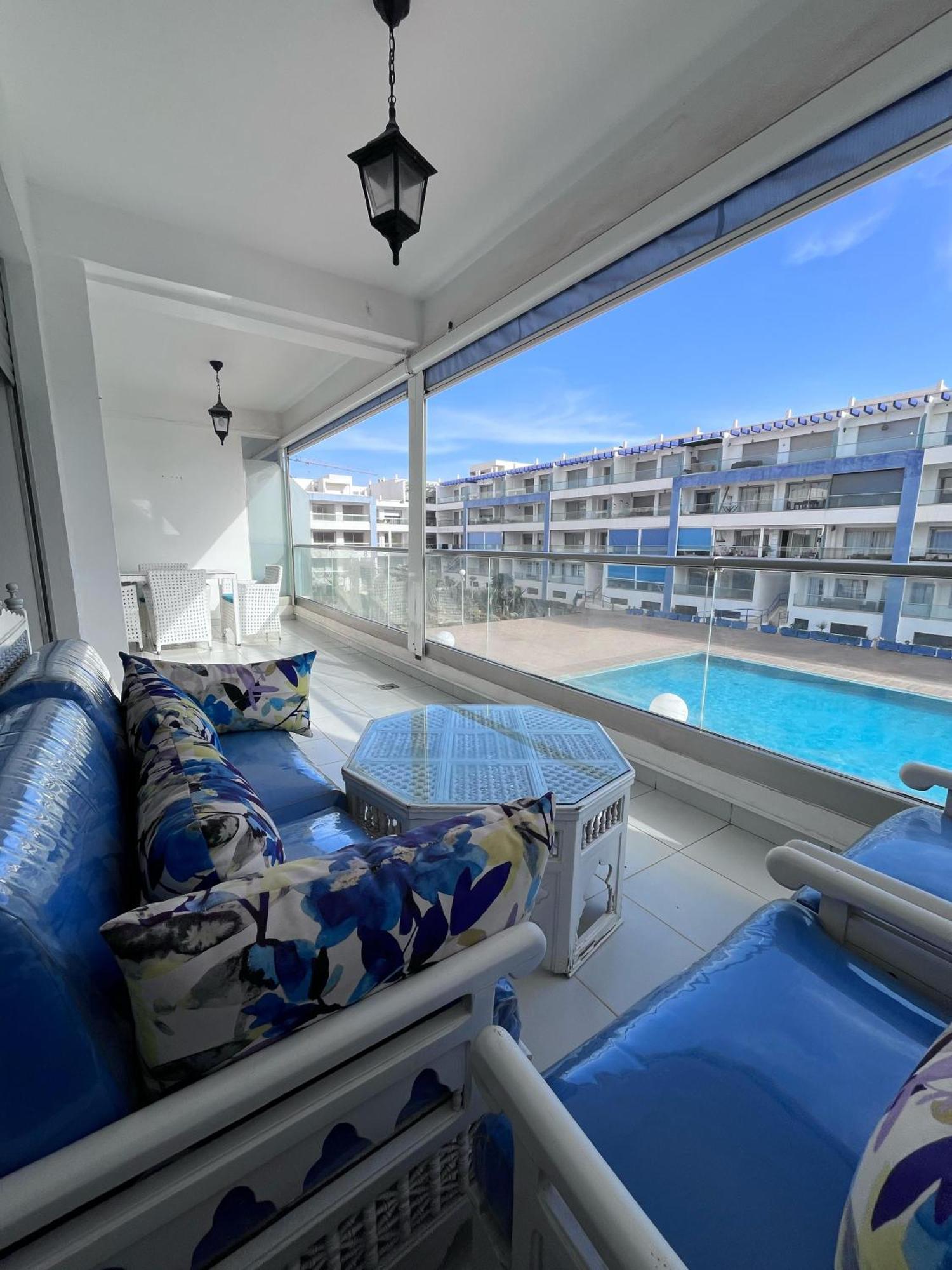 Apartment Sea View With Pool Aourir Exterior foto