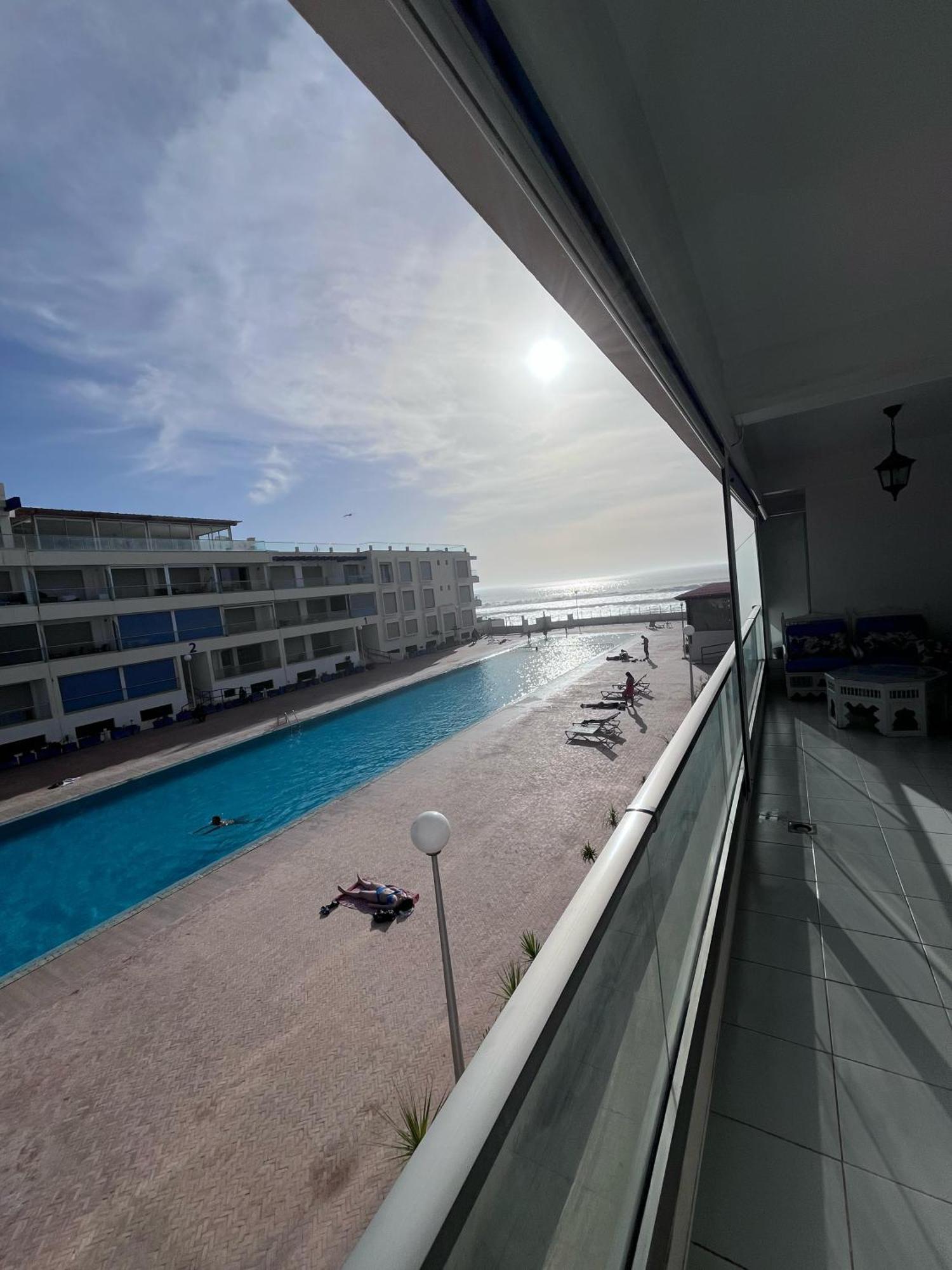 Apartment Sea View With Pool Aourir Exterior foto