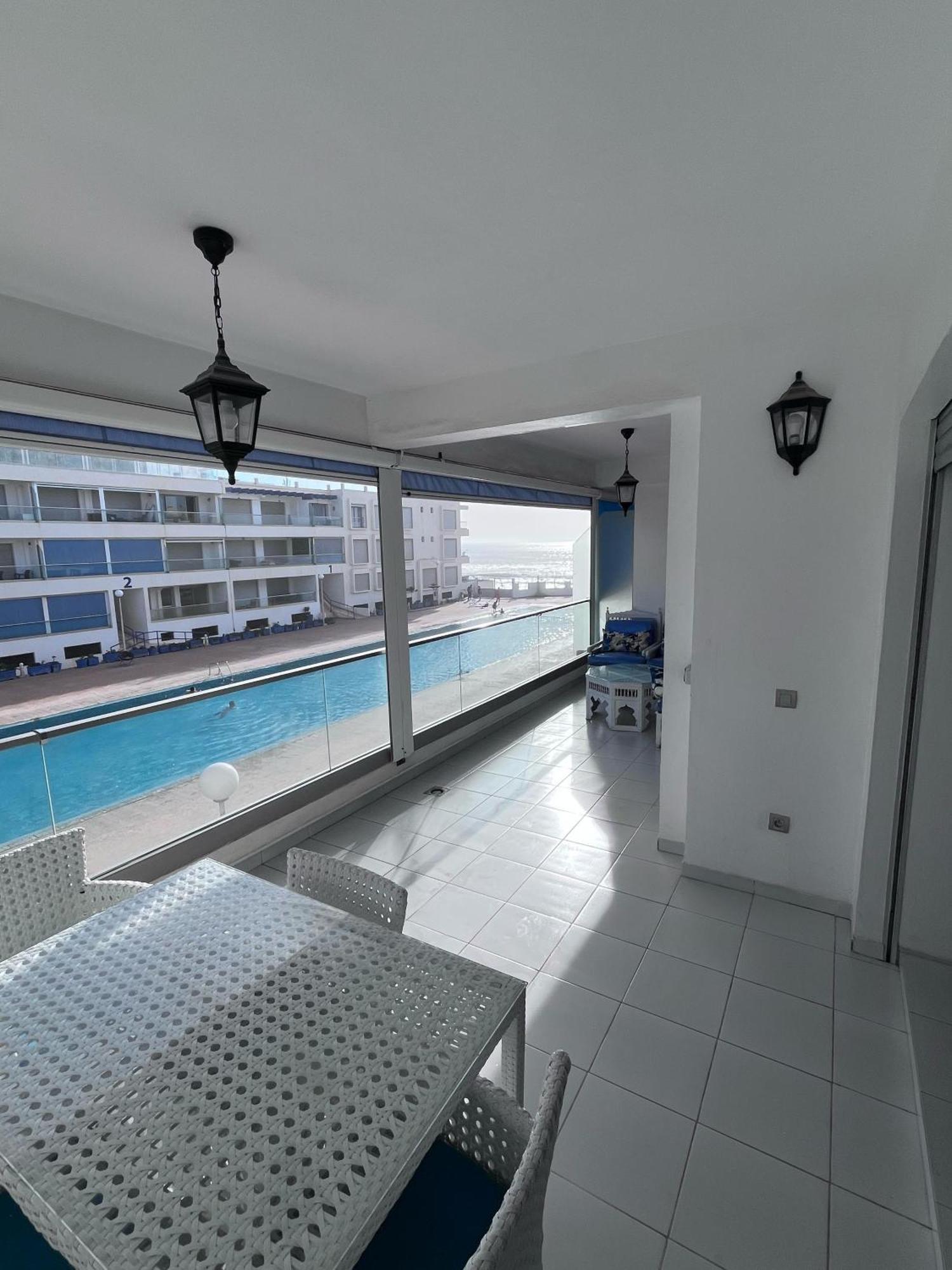 Apartment Sea View With Pool Aourir Exterior foto