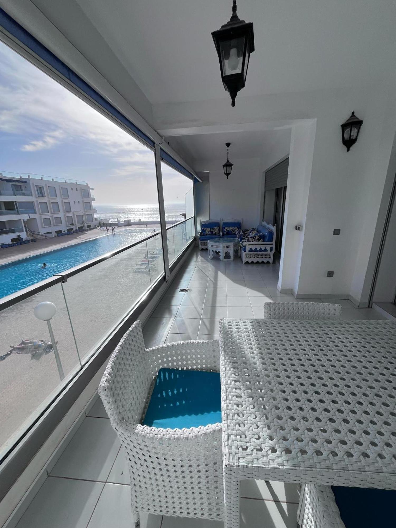 Apartment Sea View With Pool Aourir Exterior foto