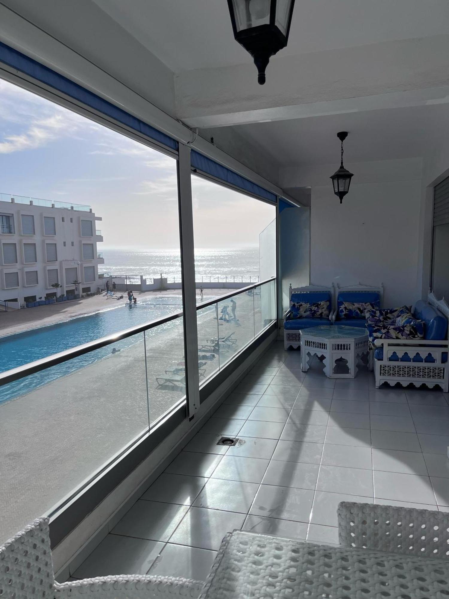 Apartment Sea View With Pool Aourir Exterior foto