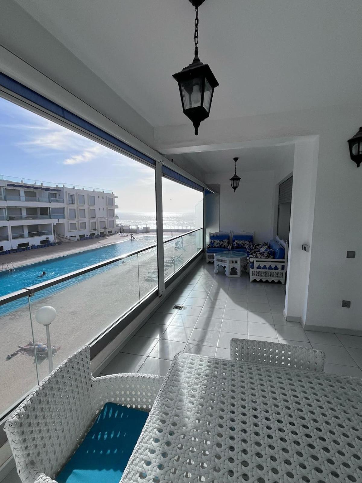 Apartment Sea View With Pool Aourir Exterior foto